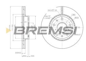 BREMS CD7620V - DISCHI FRENO - BRAKE DISCS