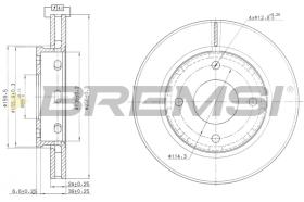 BREMS CD7621V - DISCHI FRENO - BRAKE DISCS