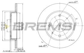 BREMS CD7622S - DISCHI FRENO - BRAKE DISCS