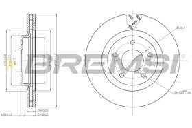 BREMS CD7624V - DISCHI FRENO - BRAKE DISCS