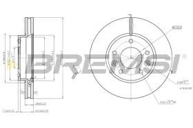 BREMS CD7629V - DISCHI FRENO - BRAKE DISCS