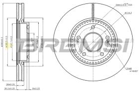 BREMS CD7630V - DISCHI FRENO - BRAKE DISCS