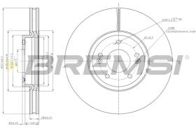 BREMS CD7631V - DISCHI FRENO - BRAKE DISCS