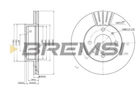 BREMS CD7632V - DISCHI FRENO - BRAKE DISCS