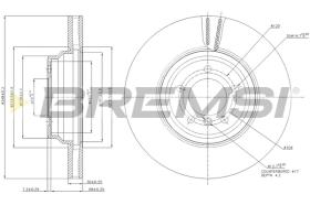 BREMS CD7634V - DISCHI FRENO - BRAKE DISCS