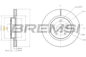 BREMS CD7635V - DISCHI FRENO - BRAKE DISCS