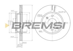 BREMS CD7636V - DISCHI FRENO - BRAKE DISCS