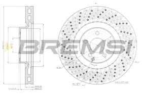 BREMS CD7637V - DISCHI FRENO - BRAKE DISCS