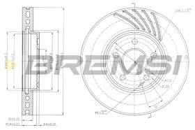 BREMS CD7638V - DISCHI FRENO - BRAKE DISCS