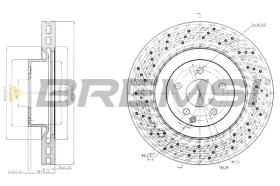 BREMS CD7639V - DISCHI FRENO - BRAKE DISCS