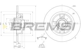 BREMS CD7641S - DISCHI FRENO - BRAKE DISCS