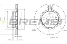 BREMS CD7642V - DISCHI FRENO - BRAKE DISCS