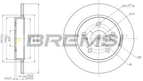 BREMS CD7645S - DISCHI FRENO - BRAKE DISCS