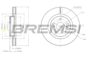 BREMS CD7646V - DISCHI FRENO - BRAKE DISCS