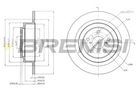 BREMS CD7647S - DISCHI FRENO - BRAKE DISCS