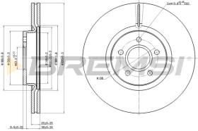 BREMS CD7649V - DISCHI FRENO - BRAKE DISCS