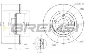 BREMS CD7651S - DISCHI FRENO - BRAKE DISCS