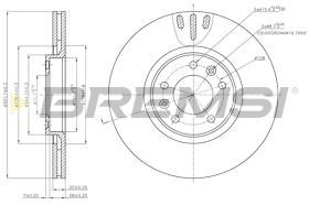 BREMS CD7652V - DISCHI FRENO - BRAKE DISCS