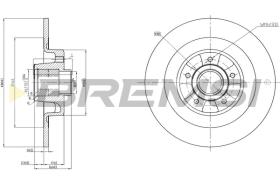 BREMS CD7654S - DISCHI FRENO - BRAKE DISCS