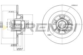 BREMS CD7655S - DISCHI FRENO - BRAKE DISCS