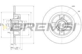 BREMS CD7656S - DISCHI FRENO - BRAKE DISCS