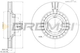 BREMS CD7658V - DISCHI FRENO - BRAKE DISCS