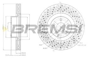 BREMS CD7662V - DISCHI FRENO - BRAKE DISCS