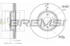 BREMS CD7663V - DISCHI FRENO - BRAKE DISCS