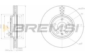 BREMS CD7664V - DISCHI FRENO - BRAKE DISCS