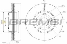 BREMS CD7668V - DISCHI FRENO - BRAKE DISCS