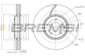 BREMS CD7670V - DISCHI FRENO - BRAKE DISCS