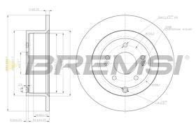 BREMS CD7671S - DISCHI FRENO - BRAKE DISCS