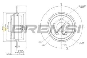 BREMS CD7675S - DISCHI FRENO - BRAKE DISCS