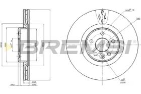 BREMS CD7680V - DISCHI FRENO - BRAKE DISCS