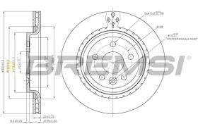 BREMS CD7681V - DISCHI FRENO - BRAKE DISCS