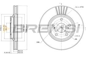 BREMS CD7684V - DISCHI FRENO - BRAKE DISCS