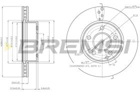 BREMS CD7688V - DISCHI FRENO - BRAKE DISCS