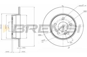 BREMS CD7689S - DISCHI FRENO - BRAKE DISCS