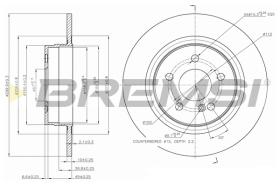 BREMS CD7691S - DISCHI FRENO - BRAKE DISCS