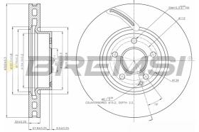 BREMS CD7692V - DISCHI FRENO - BRAKE DISCS