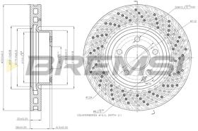 BREMS CD7694V - DISCHI FRENO - BRAKE DISCS