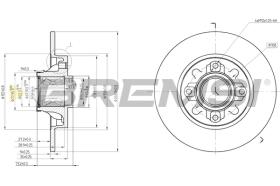 BREMS CD7695S - DISCHI FRENO - BRAKE DISCS