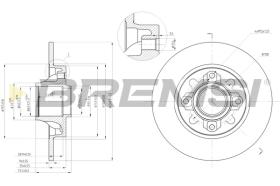 BREMS CD7696S - DISCHI FRENO - BRAKE DISCS