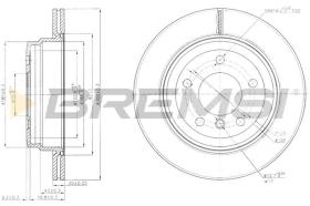 BREMS CD7697V - DISCHI FRENO - BRAKE DISCS