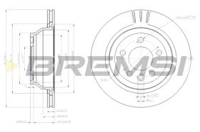 BREMS CD7698V - DISCHI FRENO - BRAKE DISCS