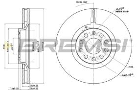 BREMS CD7705V - DISCHI FRENO - BRAKE DISCS