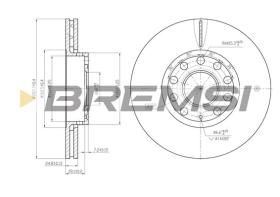 BREMS CD7706V - DISCHI FRENO - BRAKE DISCS