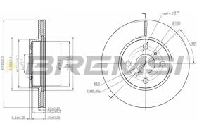 BREMS CD7710V - DISCHI FRENO - BRAKE DISCS