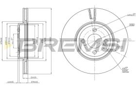 BREMS CD7711V - DISCHI FRENO - BRAKE DISCS