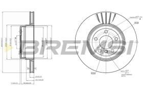 BREMS CD7716V - DISCHI FRENO - BRAKE DISCS